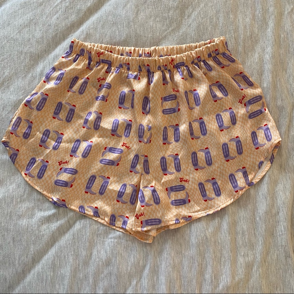 Lisa Says Gah Satin Howdy Shorts